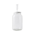 FastRack 1 Gallon Mason Jar Wide Mouth & Twin Bubble Airlock for Fermentation, Pickling, Brewing & Dry Storage – BPA-Free One Gallon Glass Jar with Lid