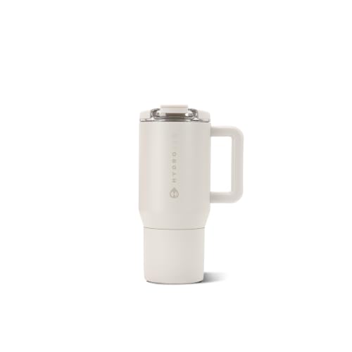 HydroJug Coffee Traveler 20oz Ceramic-Lined Mug with Handle, Linen - color: Linen