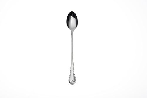 Oneida True Rose Iced Tea Spoons, Set of 4,Silver - style: Iced Teaspoons, Set of 4