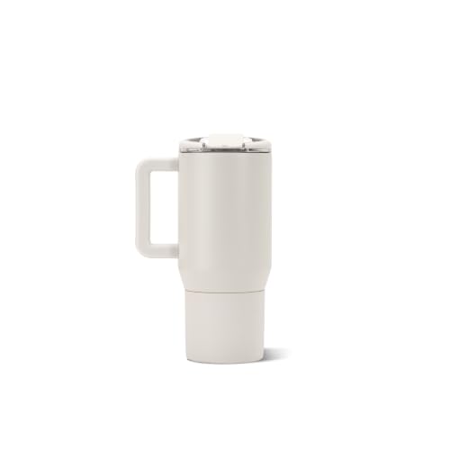 HydroJug Coffee Traveler 20oz Ceramic-Lined Mug with Handle, Linen - color: Linen