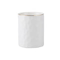 Ceramic Pen Holder Stand Cup Pencil Holder Organizer Makeup Brush Holders for Home Office Desk (White) - color: White