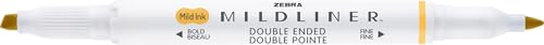 Zebra Pen MILDLINER No Bleed Highlighter, Gold Color, Dual Tip, 12-Pack - color: Gold