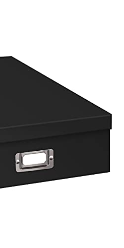 Pioneer Jumbo Scrapbook Storage Box, Black, 14.75 Inch x 13 Inch x 3.75 Inch - size: 14.75 x 13 x 3.75 inches