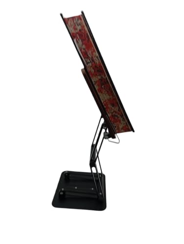 Foldable Book Stand for Reading – Adjustable Book Holder Height Up to 17.8″, Reading Stand with 13″ × 8.7″ Platform – Lightweight 3.3 lb Portability