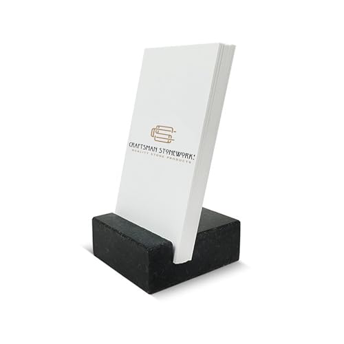Black Granite Card Holder – Vertical, Holds 20