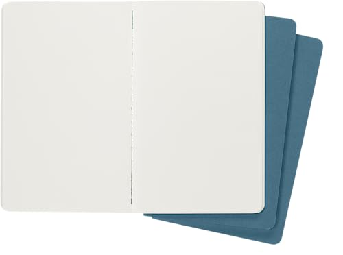 Moleskine Cahier Journal, Soft Cover, Large (5" x 8.25") Ruled/Lined, Black, 80 Pages (Set of 3)