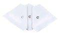 Initial Handkerchief for Men, Monogrammed Boxed 3 Piece Set,100% Cotton - color: C Initial