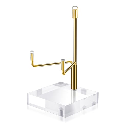 Picture Stand Small Easels For Display Plate Displaying Ornament Plaque Stands Base Art Holder Acrylic Frame Tabletop Shell Table Desk Pictures Sign Decorative Collection Print Adjustable Tile Plates - color: Golden, size: L