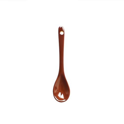 6 pcs Porcelain Egg Spoons Tea Spoon Ceramic Spoons 4.7 inch Coffee Dessert Yogurt Tea Milky Coffee - style: Coffee