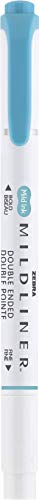 Zebra Pen MILDLINER No Bleed Highlighter, Smoke Blue, Dual Tip, 12-Pack - color: Smoke Blue