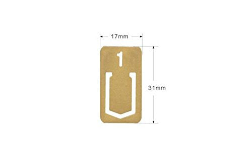 12pcs Brass Bookmarks, Mini Cute 1-12 Number Book Marks Ideal Gifts