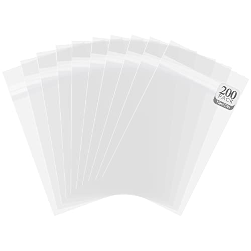 Golden State Art 11"x17" Acid-Free Crystal Clear Storage Sleeves,200 Pack - size: 11x17