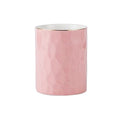 Ceramic Pen Holder Stand Cup Pencil Holder Organizer Makeup Brush Holders for Home Office Desk (Pink) - color: Pink