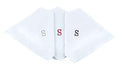 Initial Handkerchief for Men, Monogrammed Boxed 3 Piece Set,100% Cotton - color: S Initial