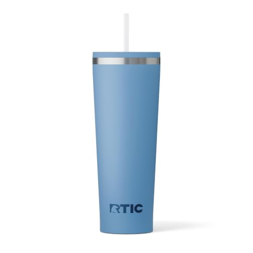RTIC 28oz Everyday Tumbler, Insulated, Ceramic Lined, Denim - color: Denim, size: 28 Ounces