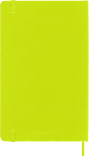 Moleskine Classic Notebook, Hard Cover, Ruled/Lined, Large (5" x 8.25"), Lemon Green, 240 Pages