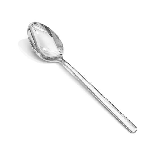 12-Piece 8-Inch Dinner Spoons Set, 18/10 Stainless Steel, Not Teaspoons - size: 12-Piece