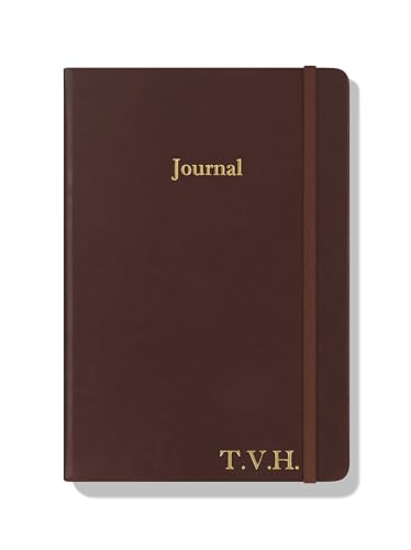Wykeham's Executive 2026 Undated Daily Journal Planner – Customization Available (Personalized Conker, 8.5"×5.5") - color: Personalized Conker