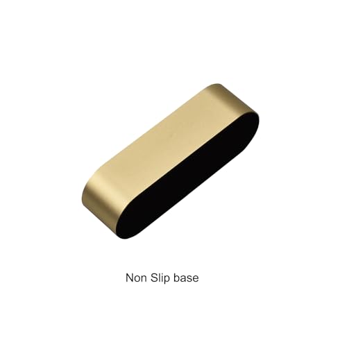 Metal Desktop Card Holder for Desk Stylish Aluminum Alloy Business Card Display Stand for Men Office 1 Pack (Champagne) - color: Champagne