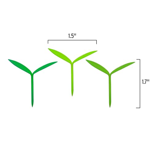 Genuine Fred Sprout Little Green Bookmarks, Set of 6 - style: Sprout