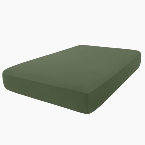 hyha Milk Silk Couch Cushion Covers, Sofa Covers for 2 Cushion Couch - color: Bronze Green, size: Seat Cover Medium