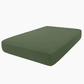 hyha Milk Silk Couch Cushion Covers, Sofa Covers for 2 Cushion Couch - color: Bronze Green, size: Seat Cover Medium