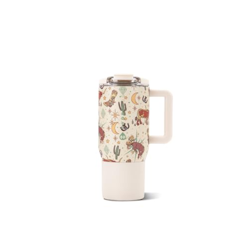 HydroJug Coffee Traveler 20oz Ceramic-Lined Mug with Handle, Rodeo - color: Rodeo