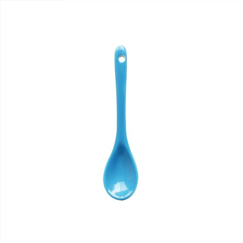 Light Blue 6 pcs Porcelain Egg Spoons Ceramic Spoons 4.7 inch Coffee Dessert Yogurt Tea Milky Tea - style: Light Blue