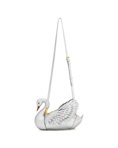 JW PEI Women's Alani Swan Shaped Crossbody Bag - color: Silver