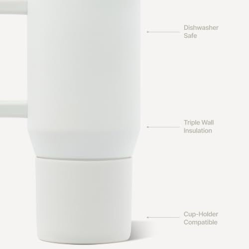 HydroJug Coffee Traveler 20oz Ceramic-Lined Mug with Handle, Lunar - color: Lunar