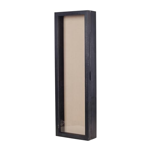 Freezing point Shadow Box Frame 8x25 Flower Shadow Box Pin Display Case Cabinet Picture Frame with Linen Back Memorabilia Awards Medals Badge Bouquet Wedding Memory Box for Keepsakes Long Black - color: Black, size: 8×25