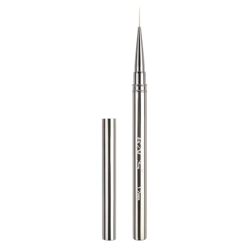 KADS Fine Liner Nail Brush Metal Handle Nail Painting Design Brush Drawing Pen 6mm 9mm 12mm 15mm 18mm (12mm) - color: 12mm (Single)