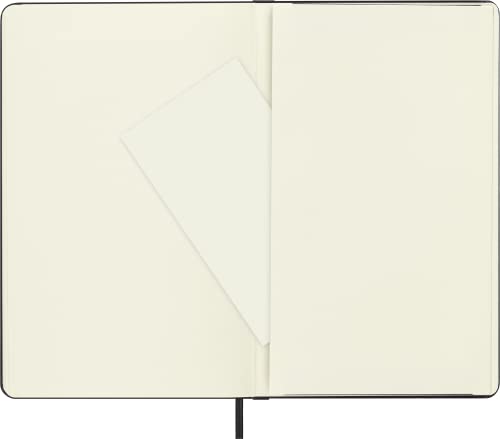 Moleskine Classic Notebook, Large, Plain, Black, Hard Cover (5 x 8.25)