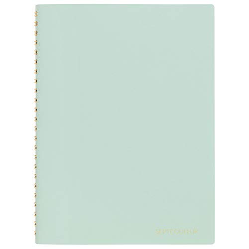 Maruman Septcouleur Spiral Notebook, 200 Pages, A5 3mm Grid, Mint Green - color: Comfort Mint, size: 8.35" x 6.22"