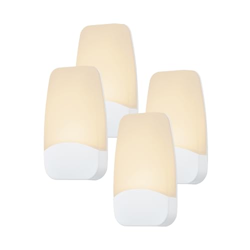 GE Plug in Night Light with Dusk to Dawn Sensor, 4 Pack - color: Warm White, size: 4 Pack