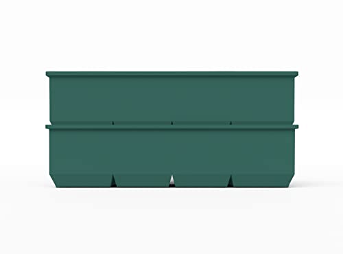 Ice Cube Molds, 2 Pack Silicone Trays for 8 Large Square Cubes - color: Green