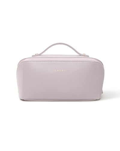 EACHY Travel Makeup Bag for Women, Flat Open Cosmetic Bag, Purple, Medium - color: A - Purple, size: Medium