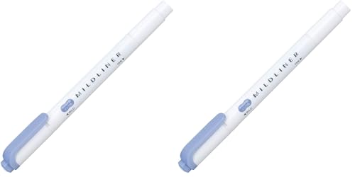 ZEBRA B-WKT7-MDB Highlighter, Mildliner, Dark Blue, 10 Pens (Pack of 2) - color: blue (dark), size: 1 Count (Pack of 20)