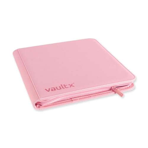 Vault X 12 Pocket Zip Trading Card Binder 480 Cards Exo-Tec (Pink) - color: Pink, size: 12 Pocket
