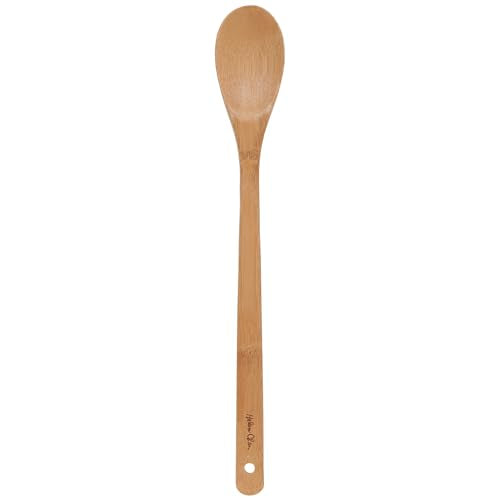 Helen’s Asian Kitchen Bamboo Kitchen Spoon Cooking Utensil, 15-Inch - style: 15-Inch, Solid Spoon