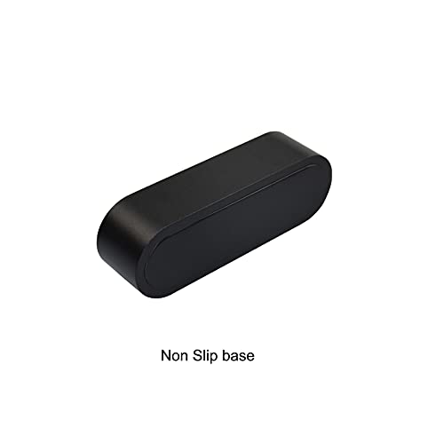 Metal Desktop Card Holder for Desk Stylish Aluminum Alloy Business Card Display Stand for Men Office Black 1 Pack - color: Black