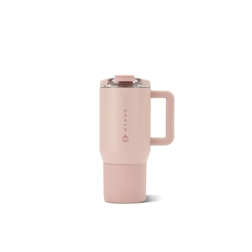 HydroJug Coffee Traveler 20oz Ceramic-Lined Mug with Handle, Dusty Rose - color: Dusty Rose