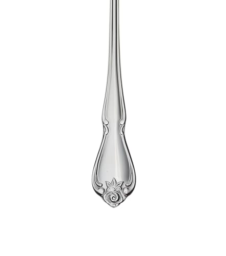 Oneida True Rose Iced Tea Spoons, Set of 4,Silver - style: Iced Teaspoons, Set of 4