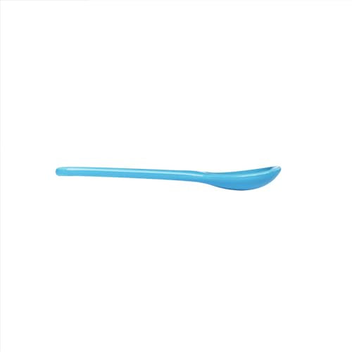 Light Blue 6 pcs Porcelain Egg Spoons Ceramic Spoons 4.7 inch Coffee Dessert Yogurt Tea Milky Tea - style: Light Blue