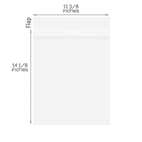 Golden State Art 11"x14" Acid-Free Crystal Clear Storage Sleeves,200 Pack - size: 11x14