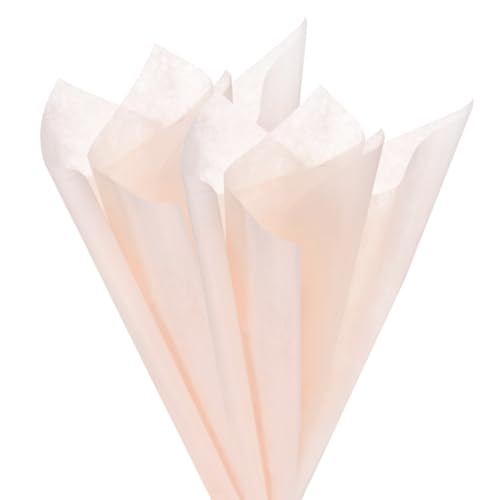 M METERXITY 76-Sheet Korean Cotton Wrapping Flower Paper, 11.8 Inch/ 30cm Waterproof Floral Wrapping Cotton Paper for Bouquets/Gift Packaging [Nude Pink] - color: Nude Pink