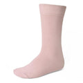 tiemart Men's Socks, Fits Men's Shoe Sizes 8-12 - color: Blush Pink Solid