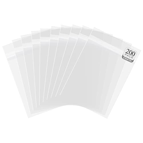 Golden State Art 8.5"x11" Acid-Free Crystal Clear Storage Sleeves,200 Pack - size: 8.5x11