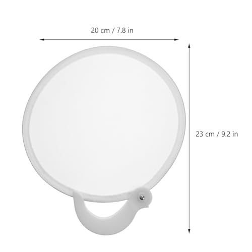 VOSAREA 2pcs Round Folding Fan, Folding Fans Handheld Foldable Flying Disc, Compact Cooling Party Favors for Outdoor Games