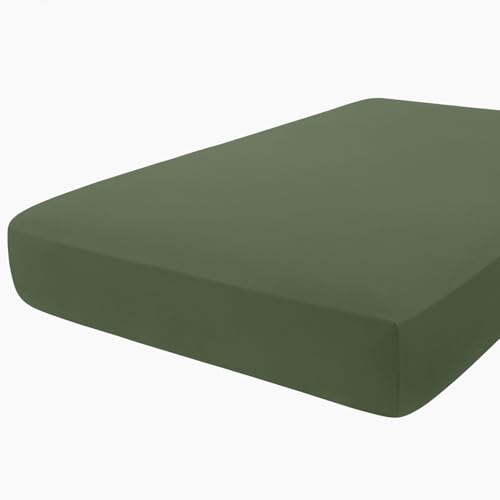 hyha Milk Silk Couch Cushion Covers, Sofa Covers for 3 Cushion Couch - color: Bronze Green, size: Seat Cover Large
